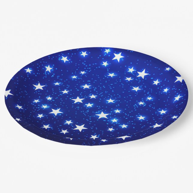 Plato De Papel Blue Stargazer (Angular)