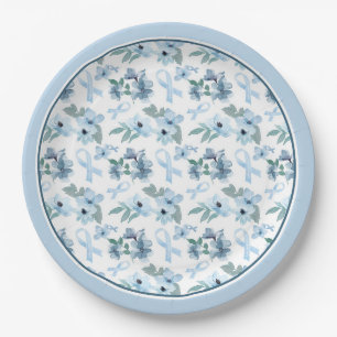 Plato De Papel Blue Sunday ME/CFS Awareness Plate