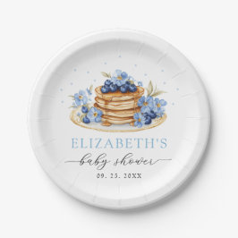 Plato De Papel Blueberry Baby Brunch Baby Shower