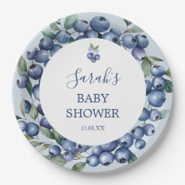 Plato De Papel Blueberry Paper Plate