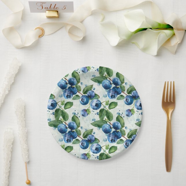 Plato De Papel BlueColor (Boda)