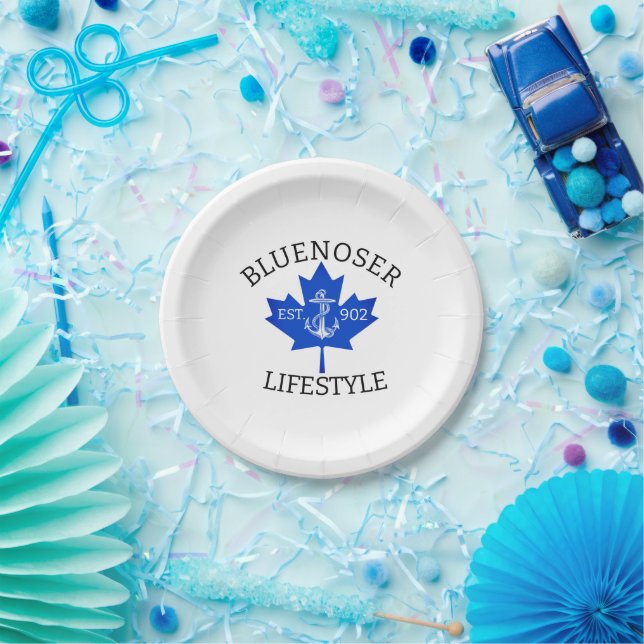 Plato De Papel Bluenoser Lifestyle Maple leaf 902 Eh! (Fiesta)