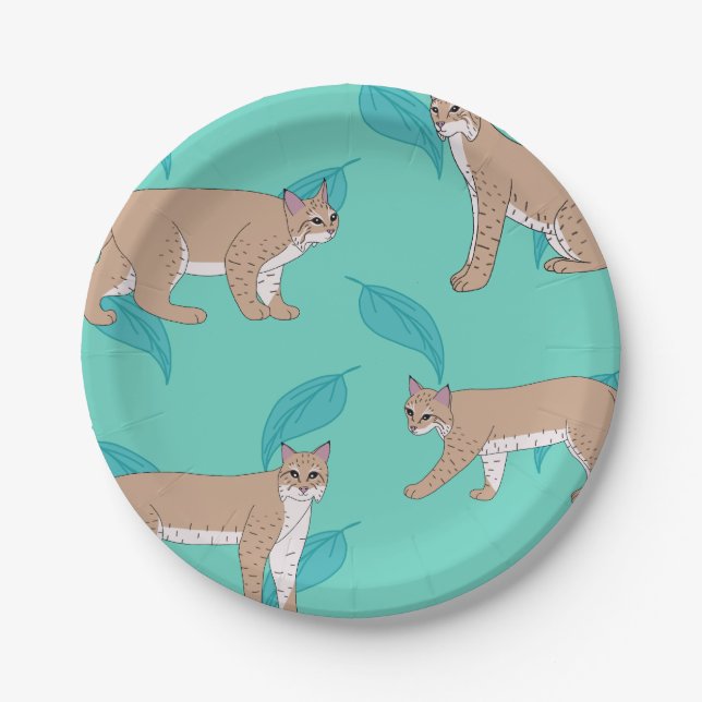 Plato De Papel Bobcats (Anverso)