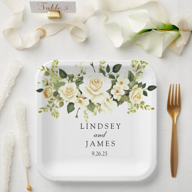 Plato De Papel Boda (Boda)