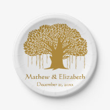 Boda al aire libre rústica del baniano