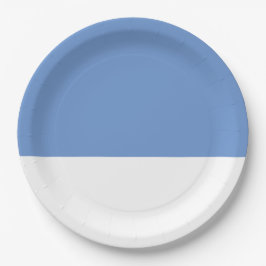 Plato De Papel Boda azul de Cornflower