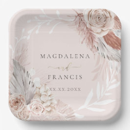 Plato De Papel boda boho