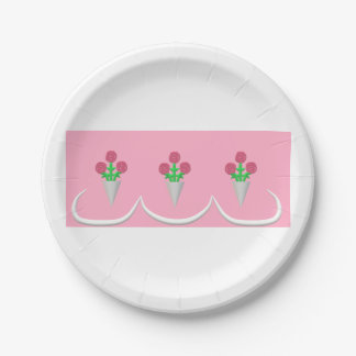 Plato De Papel Boda Bouquet