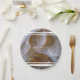Plato De Papel Boda de Beach Clams