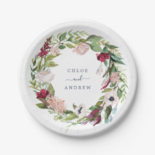 Plato De Papel Boda de Brisa Tropical