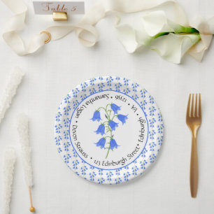 Plato De Papel Boda de Campanillas