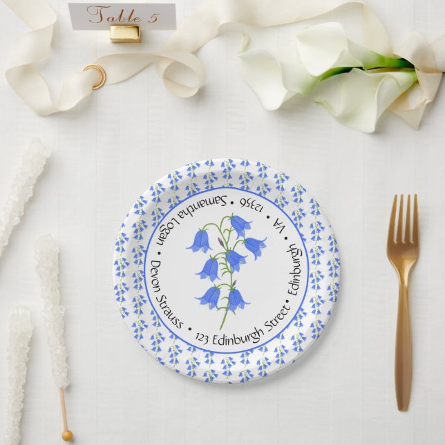 Plato De Papel Boda de Campanillas (Boda)