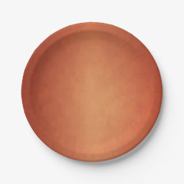 Plato De Papel Boda de cobre quemado por caída