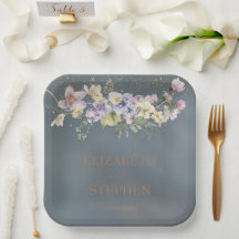 Boda de Floral Azul Dusty Vintage