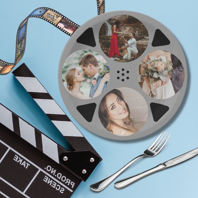Plato De Papel Boda de fotografía de la ronda de película Reel (Subido por el creador)