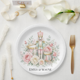 Plato De Papel Boda de Navidad Cascanueces Pastel