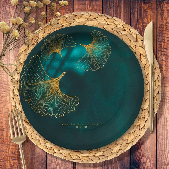 Plato De Papel Boda de Romance Moonlight2 Emerald Green ID881 (Subido por el creador)