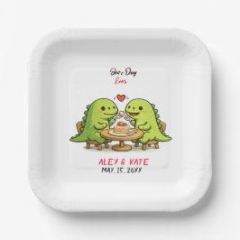 Plato De Papel Boda Divertida 