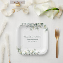 Boda elegante floral de eucalipto verde
