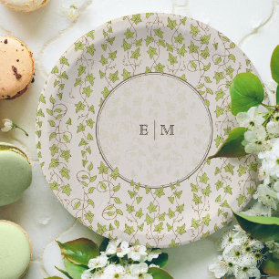 Plato De Papel Boda floral elegante del Royal Victorian