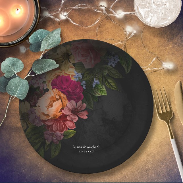 Plato De Papel Boda floral V2 ID829 de Sultry Nights (Subido por el creador)