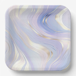 Plato De Papel Boda Lavender Gold Glam