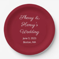 Boda Maroon de las letras dulces