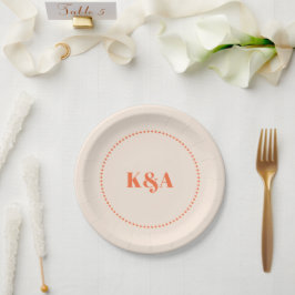 Plato De Papel Boda Nostalgic Charm Retro