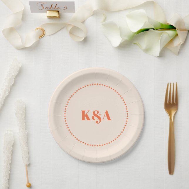 Plato De Papel Boda Nostalgic Charm Retro (Boda)