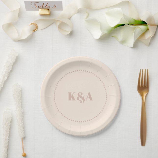 Plato De Papel Boda Nostalgic Charm Retro (Boda)