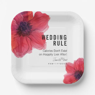 Plato De Papel Boda ¡REGLA! Anemone Dreamscape Boda