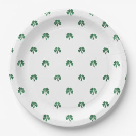 Plato De Papel Boda trébol de cuatro hojas Lucky Saint Patricks