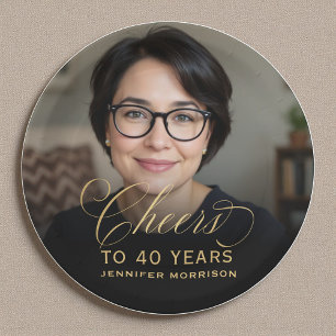 Plato De Papel Bodas de oro a 40 años de foto Personalizado cumpl