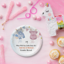 Boho Fiesta de Revelación de Nacimiento Vintage