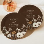Plato De Papel Boho Flor silvestre Flor Flor Floral Boda Jardín<br><div class="desc">Estos son las Placas de papel Boho Wildflower Flor Silvestre Floral Garden Wedding!</div>