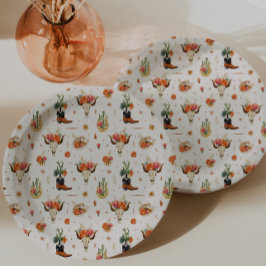 Plato De Papel Boho Occidental