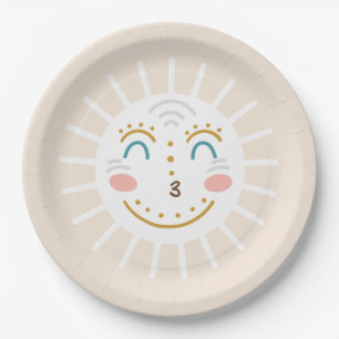 Plato De Papel Boho Ray de Sunshine