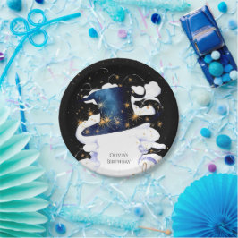 Plato De Papel Boho Wand Magic Wizard Cumpleaños
