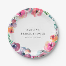 Boho Watercolor Floral Wreath Brillante Ducha