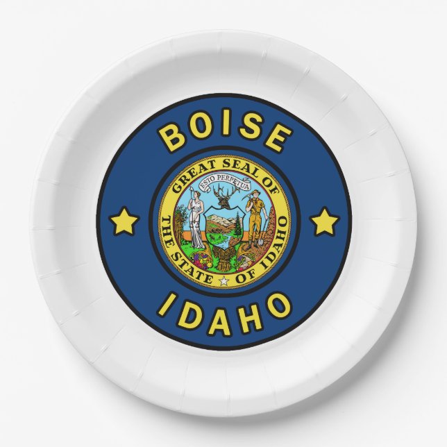 Plato De Papel Boise Idaho (Anverso)