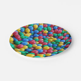 Plato De Papel Bolas de bolas coloridas para niños