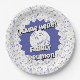 Plato De Papel Bold Texas Bluebonnets, Family Reunion, 