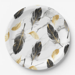 Plato De Papel "Bolera de papel delgado de pluma"