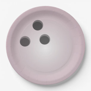 Plato De Papel Bolera rosada