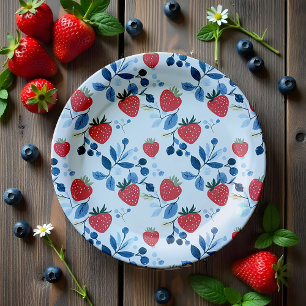 Plato De Papel Bolsa de papel Baby Shower dulce de Berry