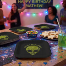 Bolsa de regalo de medio tono alienígena con texto