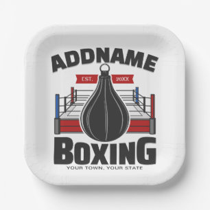 Plato De Papel Bolsa de velocidad del gimnasio Boxer Ring ADD NAM