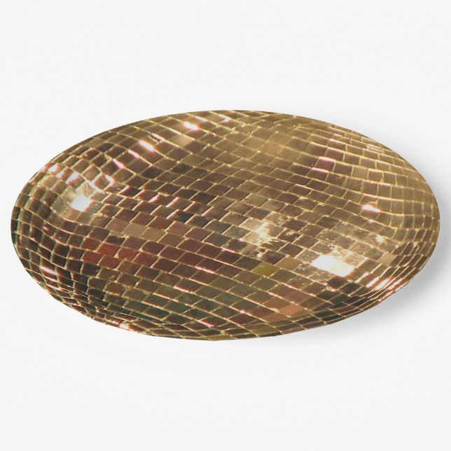 Plato De Papel Bolsa Disco Espejado 2 Placa de papel (Angular)