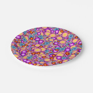 Plato De Papel bomba de flores1