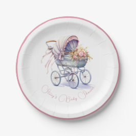 Plato De Papel Bonito Baby Pram